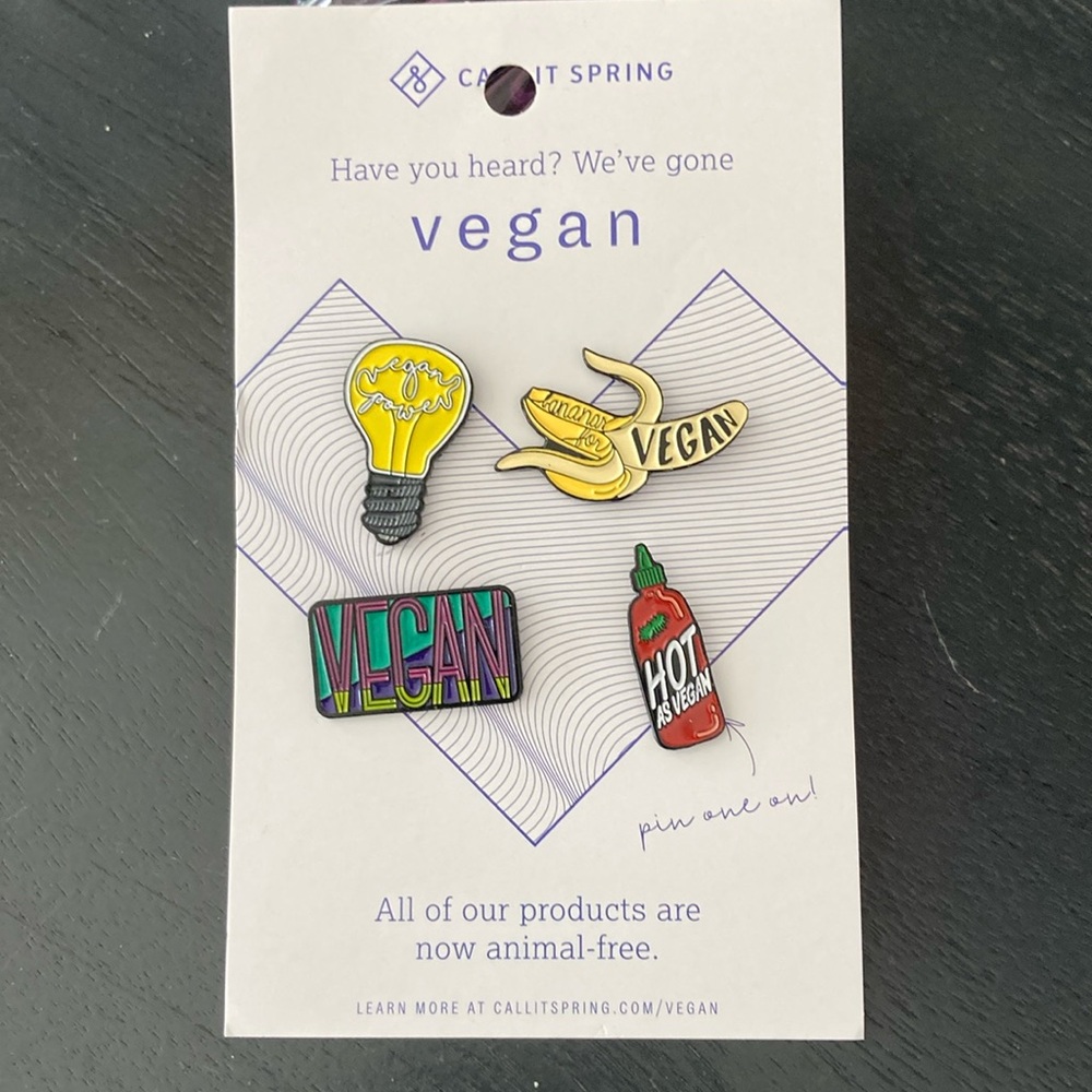 ⭐️New “Vegan”Pins Free w purchase